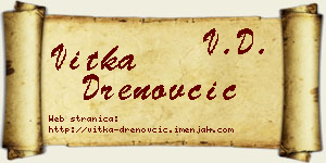 Vitka Drenovčić vizit kartica